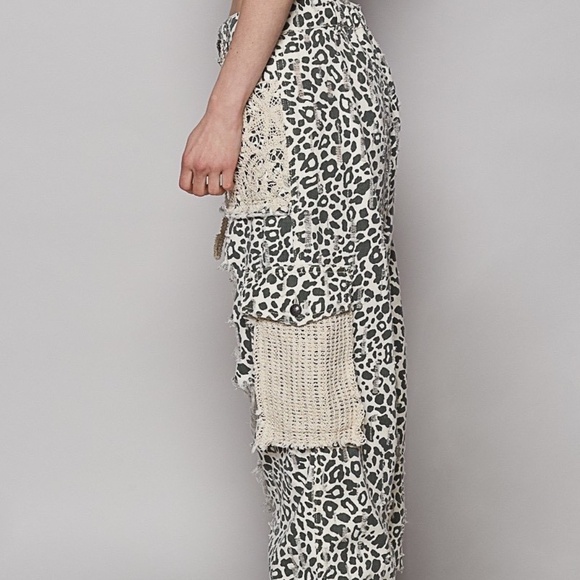 New POL Clothing Distressed Joggers Womens Sweatpants Oversized Denim Pants Love - Picture 3 of 8